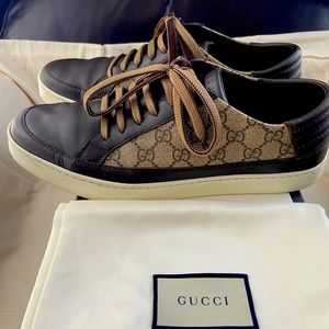 Gucci men’s sneakers good condition $250. Gucci size 10/US 10.5